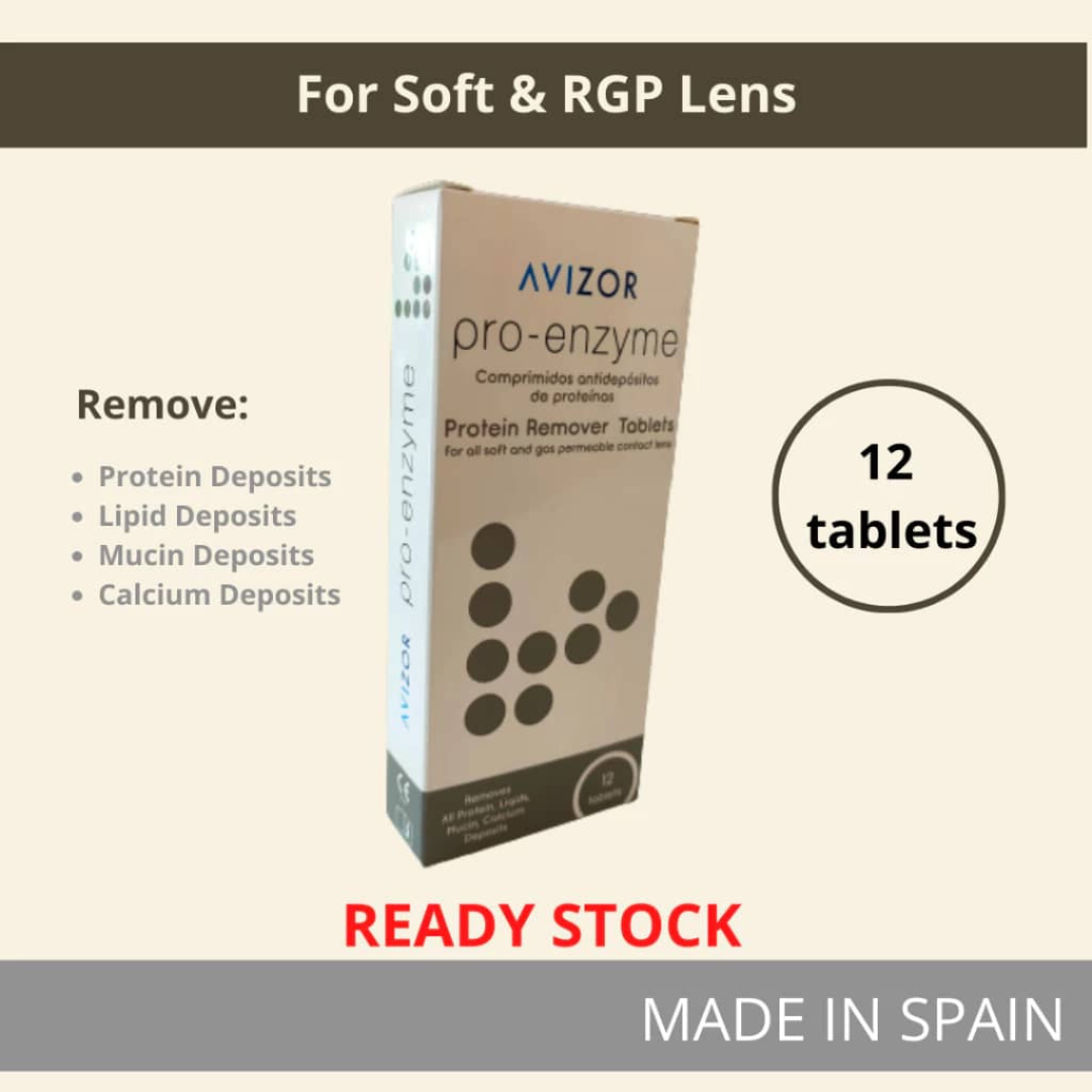 2 Boxes Avizor PRO ENZYME Protein Remover Tablets 12' Contact Lenses
