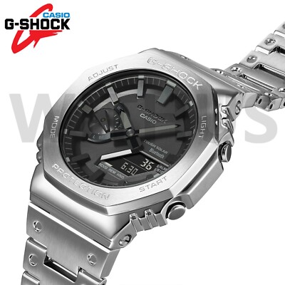 G-SHOCK GM-B2100D-1ADR Full Metal Bluetooth Solar Silver Watch