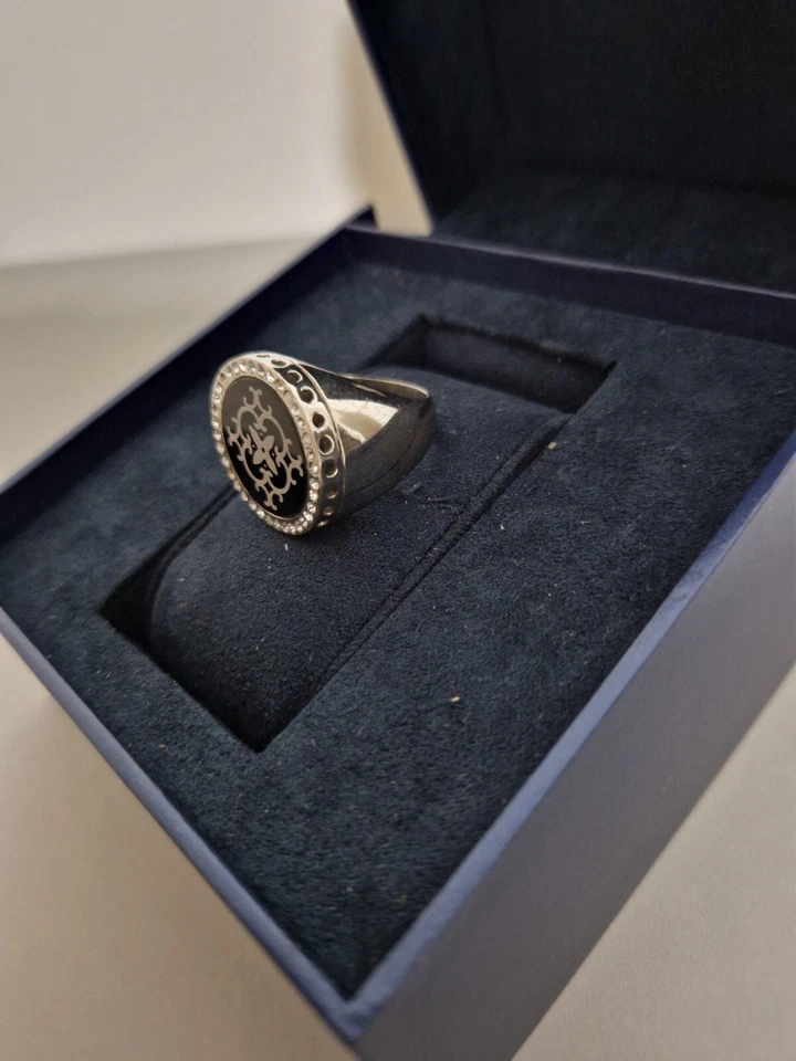 Anello Brosway unisex in argento 925 e pietre brillanti in ottime condizioni - Immagine 4 di 4