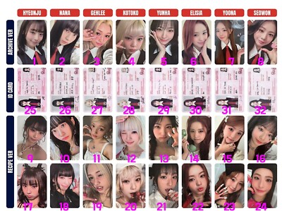 UNIS - SWICY Album Official Photocard KPOP Hyunjoo Nana GEHLEE