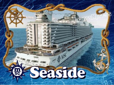 MSC SEASIDE CRUISE SHIP PHOTO MAGNET 4 X 3 INCHES