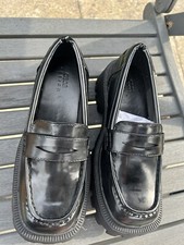 Brand New ASOS Design Chunky Black Patent Loafers Woman’s UK6w EU39