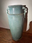 STUNNING ROSEVILLE POTTERY CARNELIAN II GREEN VASE 12 Inches ￼