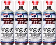 4 PACK 3680032 - USC SprayMax 2K Beige Epoxy Primer Aerosol - 4 cans Spray Max