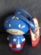 HALLMARK ITTY BITTYS CHRISTMAS TREE ORNAMENTS MARVEL CAPTAIN AMERICA - NEW