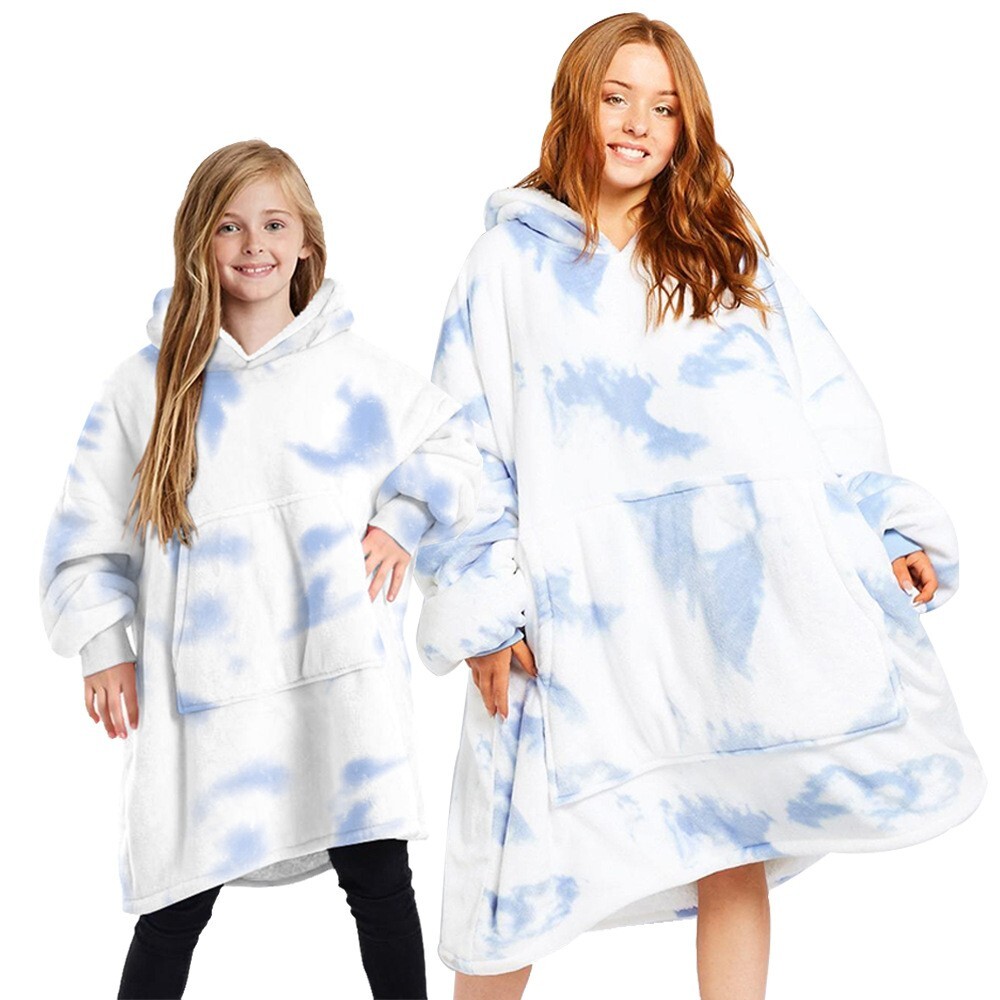 Wearable Blanket Pullovers Adult Kids Sizes Hoodie Blankets Oversized