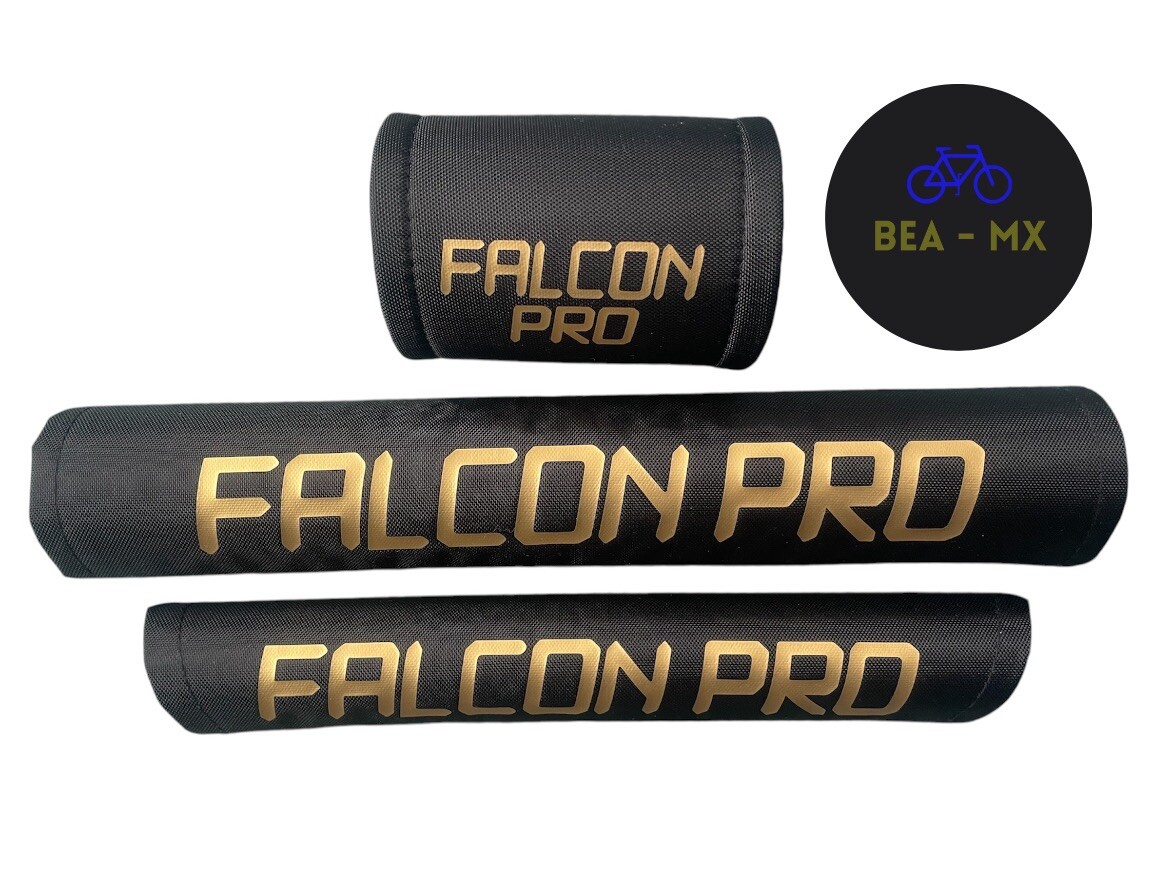 Falcon Pad Set Black Nylon With Gold Writing UK