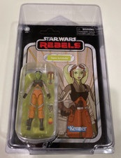STAR WARS REBELS VINTAGE UNPUNCHED IN PROTECH CASE 4 1 18 HERA SYNDULLA MOSC