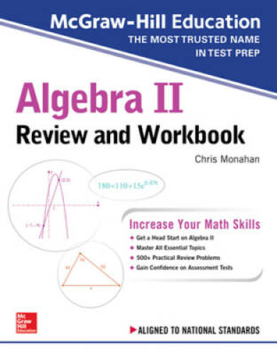 McGraw-Hill Education Algebra II Review and Workbook - Paperback - VERY GOOD