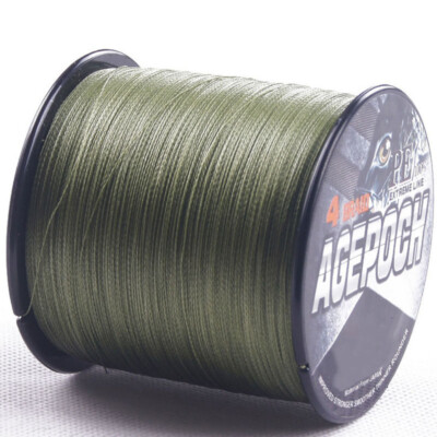 Pro 100M-2000M Armeegrün PE Dynema Agepoch Geflochtene Angelschnur 6LB-300LB