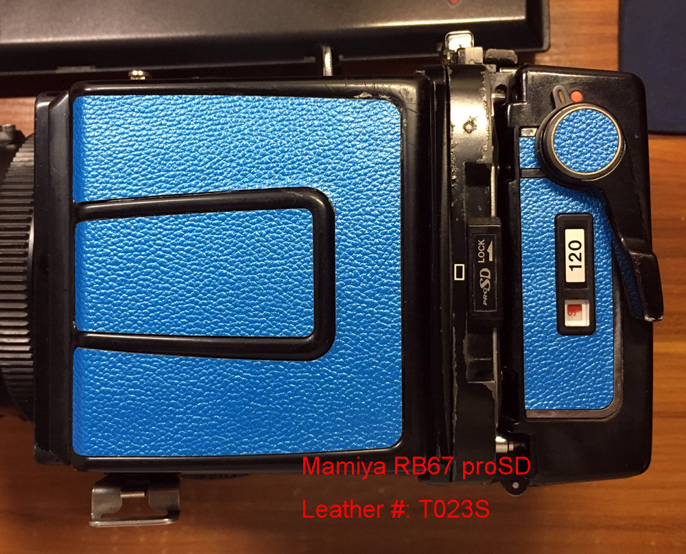 Mamiya RB67 proSD replacement skin cover pre-cut self Mamiya RB67 proSD replacement skin cover pre-cut self