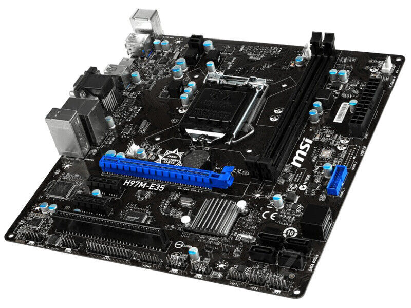 MSI H97M-E35 Motherboard LGA 1150 Socket H3 Intel H97 Micro ATX