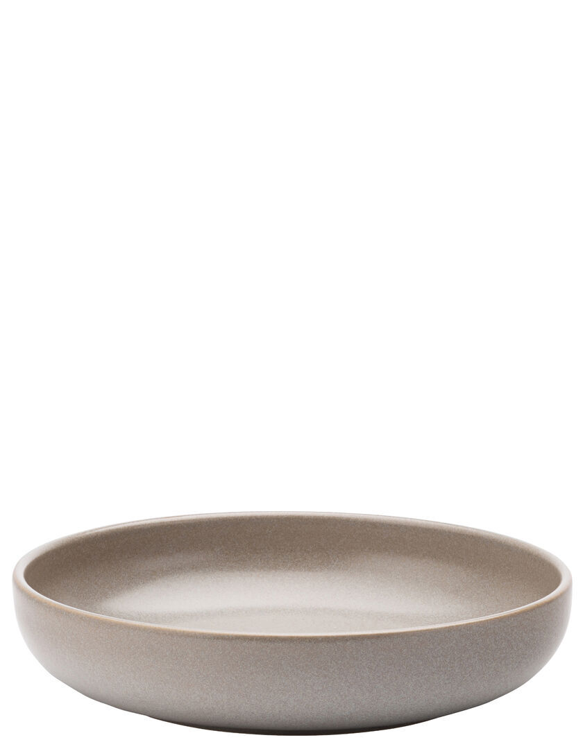 Pico Grey Round Bowl Set For Salad Pasta Desserts Serving 8.5"" (22Cm) Pack Of 6