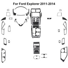 53pcs For Ford Explorer 2011-2014 Carbon Fiber Full Interior Kit Cover Trim 53pcs For Ford Explorer 2011-2014 Carbon Fiber Full Interior Kit Cover Trim