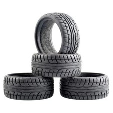 RC Rubber Tires for Tamiya TT-01/TT02/TT-01E/...