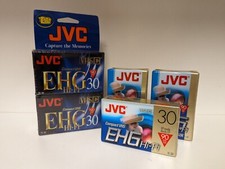 LOT OF 5  JVC TC-30 EHGDU Hi-Fi C-VHS VHSC 90 Minute Tapes SEE PHOTOS