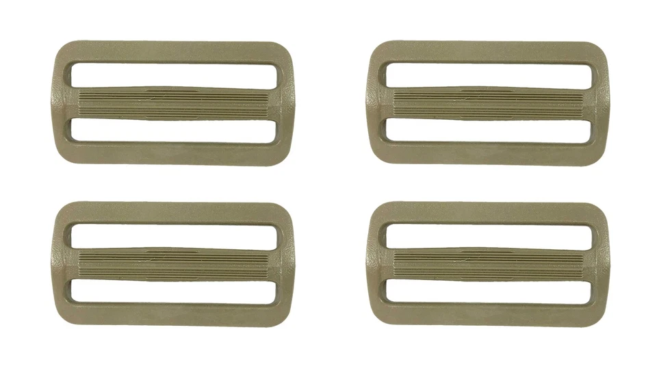 4 x ITW Nexus Triglide Buckle Coyote Tan Plastic GhillieTex IRR 50mm / 2"