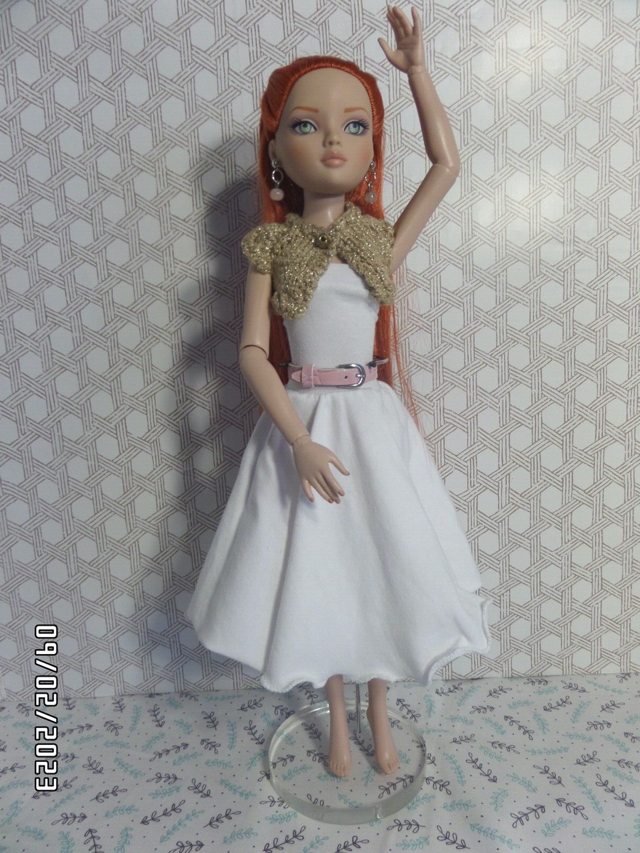 Ellowyne Wilde "Afternoon Stroll" White Dress w/Golden Shrug - NEW | eBay Ellowyne Wilde "Afternoon Stroll" White Dress w/Golden Shrug - NEW | eBay
