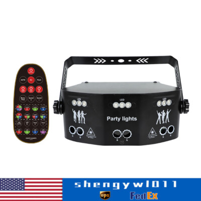 Remote RGB LED Laser Projector Light 15-EYE DMX Scan DJ Stage Party Lamp Light