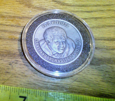 2006 CLEVELAND BROWNS 60TH COMMEMORATIVE COIN Paul Warfield NFL