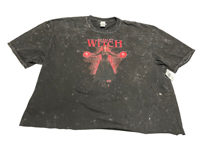 NEW Disney Store Marvel Wanda Scarlet Witch Cropped T-Shirt Adult XXL XX-Large
