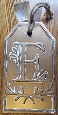 NEW Ashland 11" Letter "E" Metal Wall Decor Letter Monogram Initial-Bronze/Gold