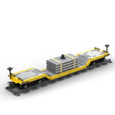 MOC-46691 Center Drop Train Car Model 532 Parts Building Blocks Toys Set