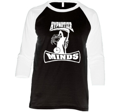 Hypnotize Minds Hip Hop Record Label Music Lovers Raglan 3/4 Sleeve