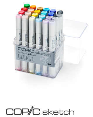 【COPIC SKETCH】 Manufactured by TOO [24 color Comic illust set] ~Normal model~