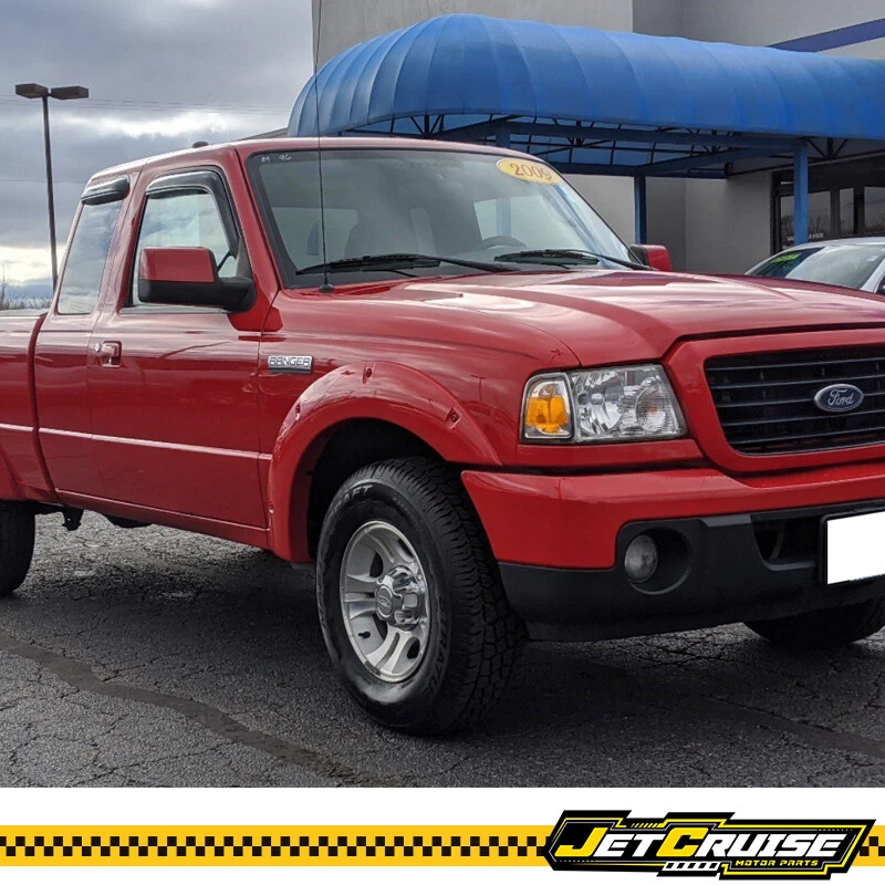 Se adapta a Ford Ranger 99-11 cabina extendida en canal ventana viseras lluvia protector solar 4 piezas Foto 2 de 4