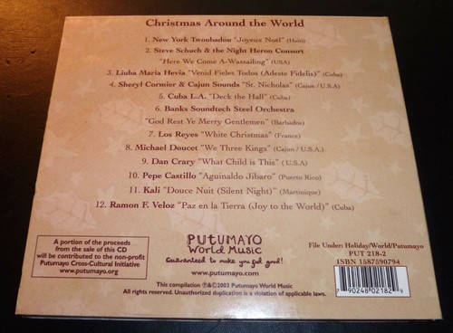 Putumayo "CHRISTMAS AROUND THE WORLD" (Digipak CD 2003) 12-Tracks ***VG*** sryb - Picture 2 of 7