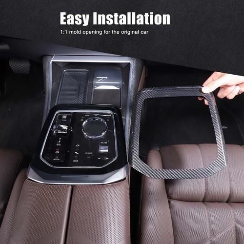 Car Center Control Gear Panel Frame Cover For BMW 7 Series G70 2024+ Dry Carbon - 第 1/12 張圖片