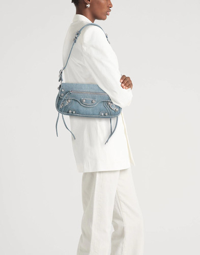 Balenciaga - Women - Denim Baguette bag - Blue