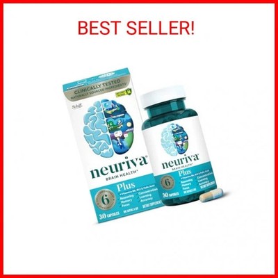 NEURIVA Plus Brain Supplement for Memory and Focus Clinically Tested Nootropics