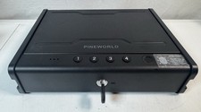 PINEWORLD Biometric Gun Safe for Handgun,3 Quick Normal Size, Metal Black