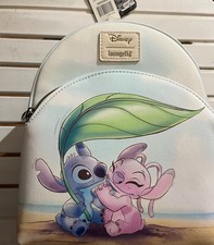 Loungefly Disney Stitch and Angel Beach Date Mini Backpack