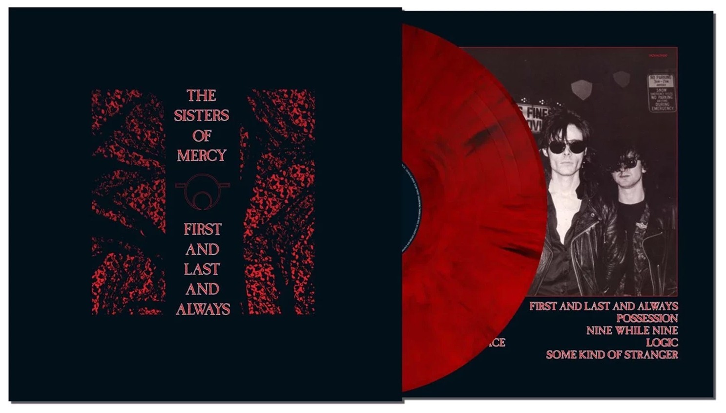 SISTERS OF MERCY LP First and Last and Always RED & BLACK MARBLED VINYL SEALED