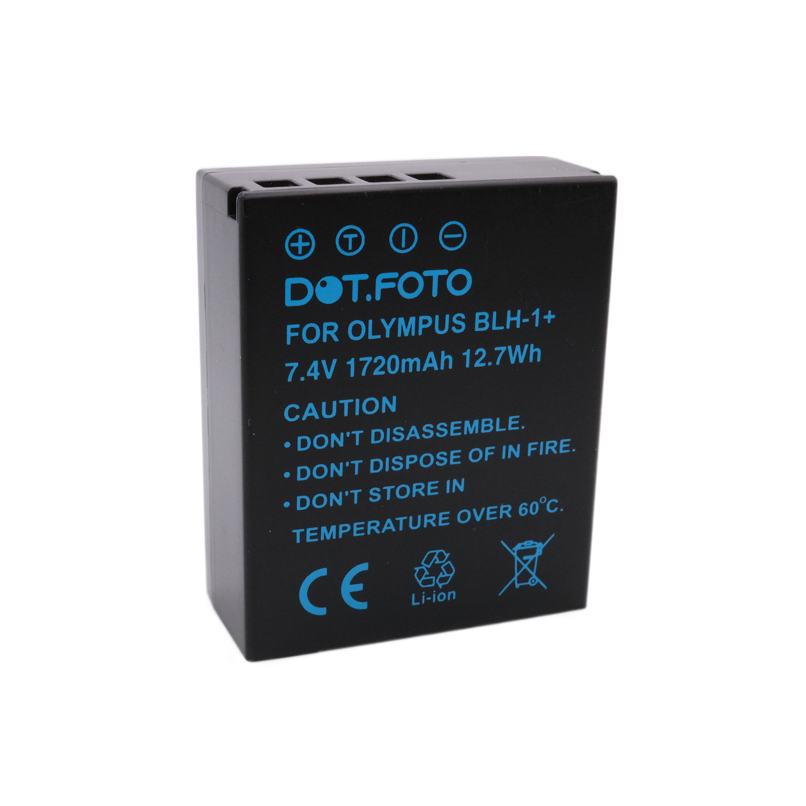 Battery for Olympus BLH-1 - 1720mAh - 100% Compatible | OM-D E-M1 Mark II