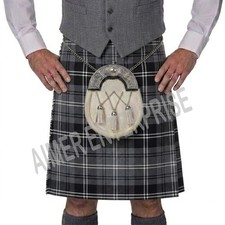 Scottish Traditional Handmade Granite Tartan Kilt for men Custom Made
