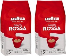 Lavazza Qualita Rossa Coffee Beans, 1kg Pack of  2