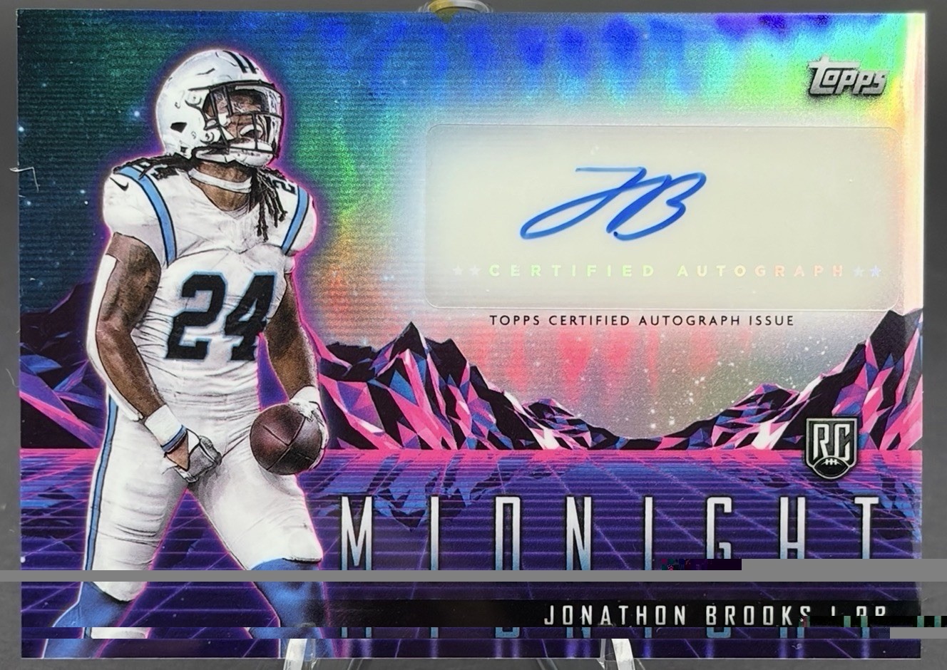 2024 Topps Jonathan Brooks Rookie Horizon Signature Midnight RC Auto RHS-JBR
