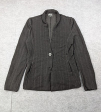 Giorgio Armani Cargian Womens IT44 Textured Knit Blazer Quiet Luxury Designer