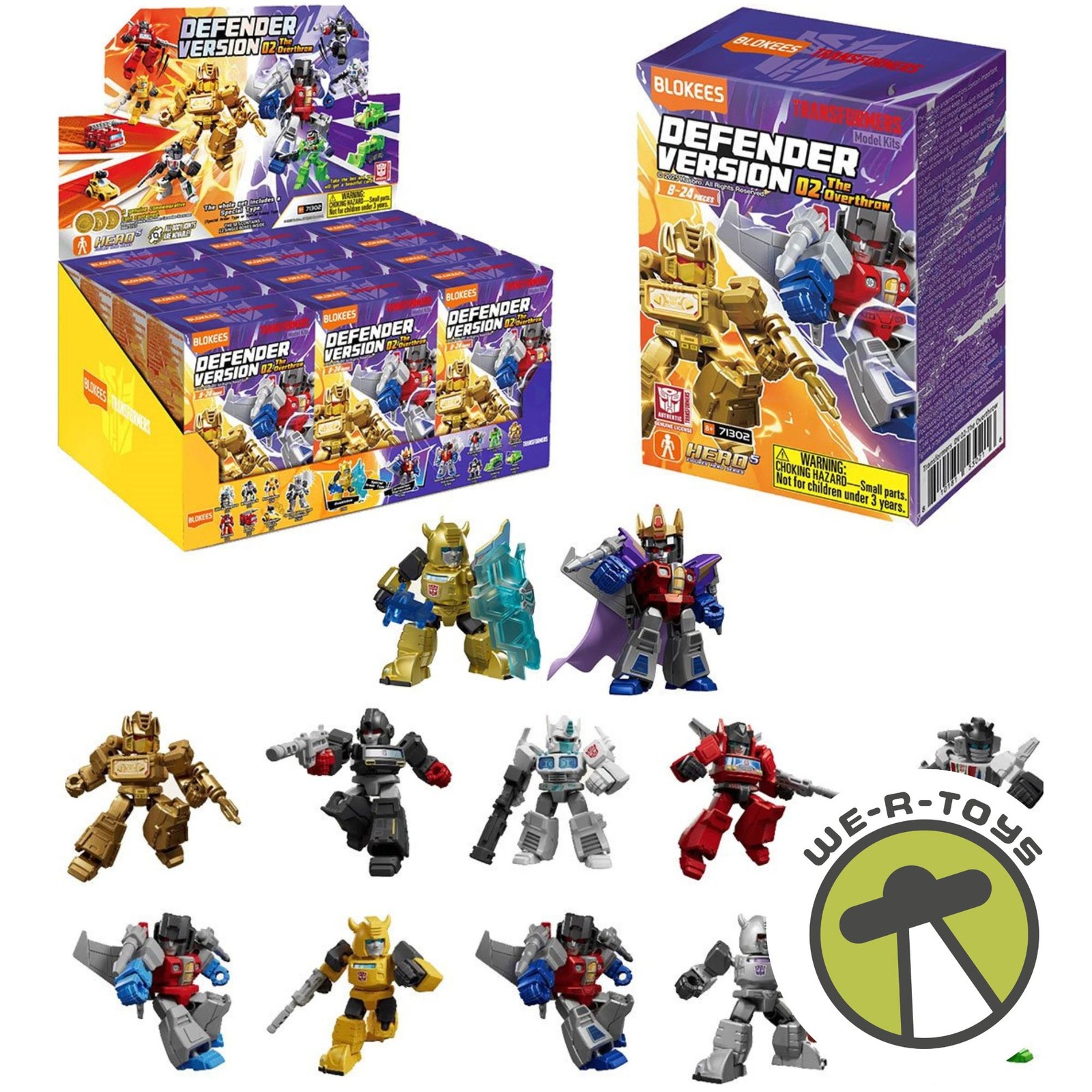 Blokees Transformers Defender Version 02 The Overthrow Case of 12 Model Kits