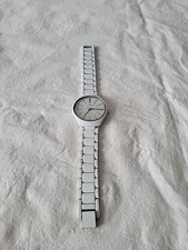 Louis Valentin Women's  White Quartz Watch Bracelet Strap Needs New Battery
