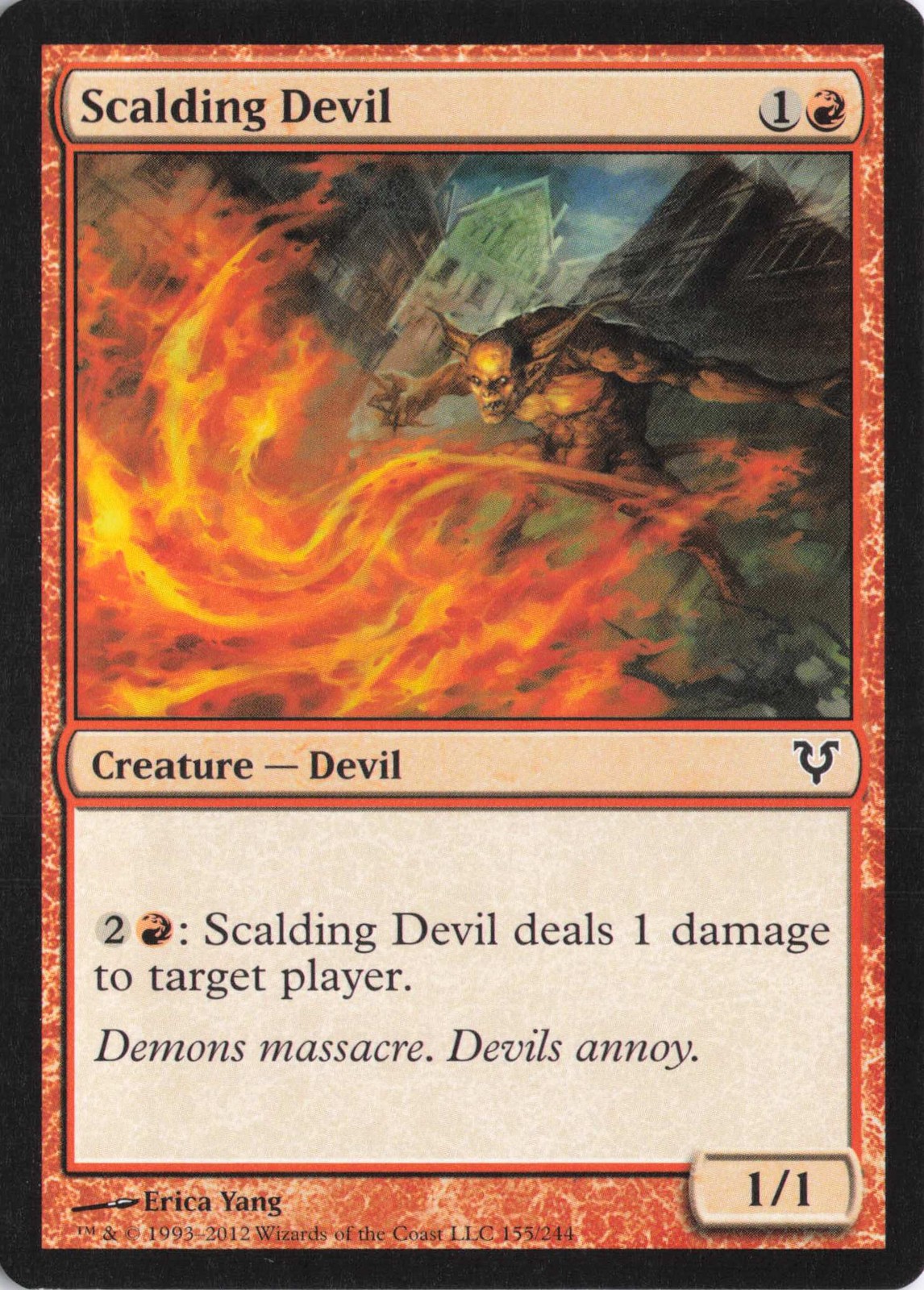 Avacyn Restored #155 Scalding Devil