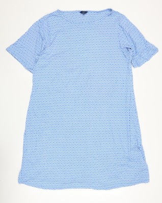 Cotton Traders Damen blaues geometrisches Kleid, Größe 24