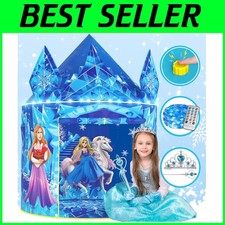 Frozen Princess Tent with Sound Button  LED Lights