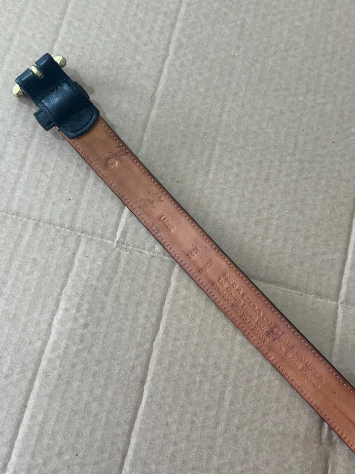 批量 3 件 - 复古蔻驰皮带女式 - L 码 - 8529 3911 2908 - 黄铜皮革 — 第 4/4 张图片