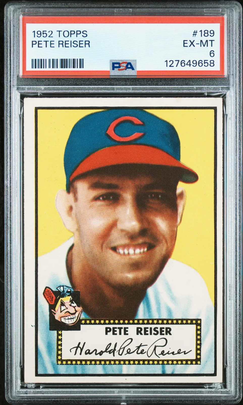 1952 Topps #189 Pete Reiser PSA 6 Excellent-Mint!!