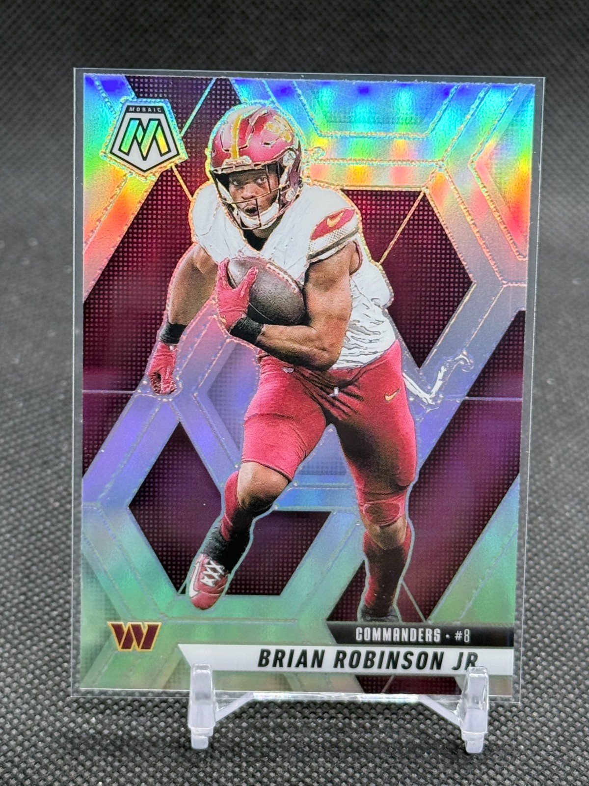 2025 Panini Mosaic SILVER PRIZM Brian Robinson Jr. #143 - Washington Commanders